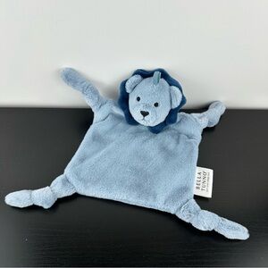 Bella Tunno Pacifier Buddy Leo Lion Lovey 11" x 9" Blue Plush Security Blanket